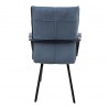 Chair EDDY with armrests, greyish blue