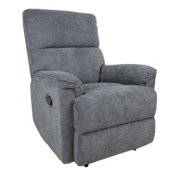 Recliner armchair GUSTAV, grey