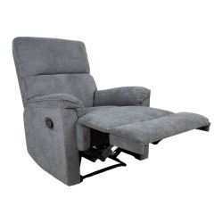 Recliner armchair GUSTAV, grey