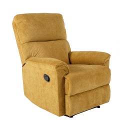 Recliner armchair GUSTAV, yellow