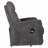 Recliner armchair BARCLAY with lifting mechanism, dark grey