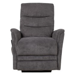 Recliner armchair BARCLAY with lifting mechanism, dark grey