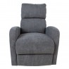 Recliner armchair BARNY with lifting mechanism, grey