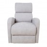 Recliner armchair BARNY with lifting mechanism, light grey