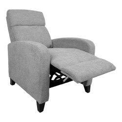 Кресло-реклайнер ENIGMA с ручным механизмом 68x91xH100см, светло-серый