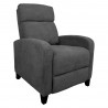 Recliner armchair ENIGMA, dark grey