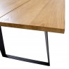 Dining table LISBON 220x100xH75cm, oak