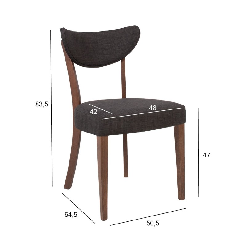 Chair ADELE dark grey