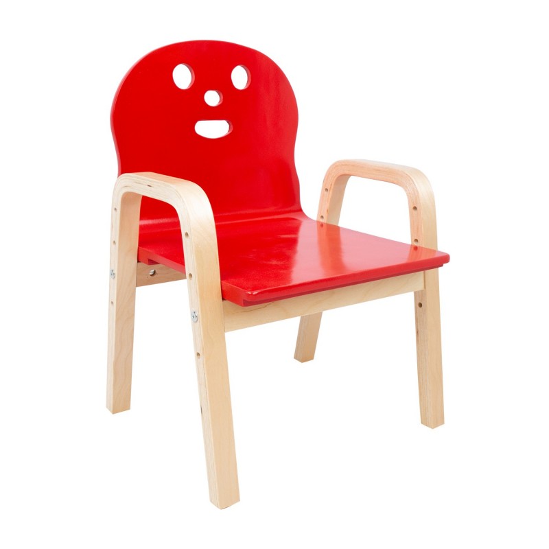 Kids chair HAPPY red
