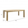 Dining table CHICAGO NEW 180x90xH76cm, oak