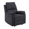 Tugitool SABIA recliner, tumehall, 80x90xH101cm