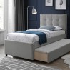 Bed OSWALDO 90x200cm, platinum grey