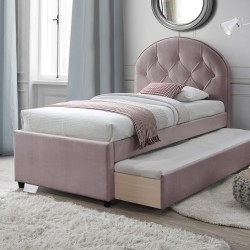 Bed LARA 90x205cm, mauve rose