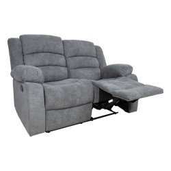 Recliner sofa MALINA 2-seater, grey