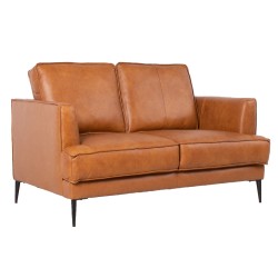 Sofa LEO 2-seater, light brown