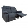 Sofa DIXON 2-seater recliner, dark grey