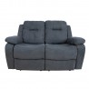 Sofa DIXON 2-seater recliner, dark grey