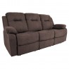 Sofa DIXON 3-seater recliner, brown