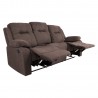 Sofa DIXON 3-seater recliner, brown