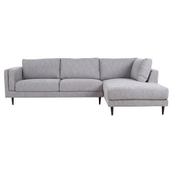Угловой диван LISBON, правый угол, 289x92   175xH89см, серый