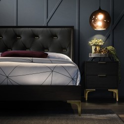 Bed POEM 160x200cm, dark grey