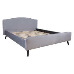 Кровать LAURA 160x200см, светло-серый