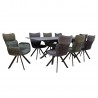 Dining set EDDY table, 8 chairs (10333, 10334)