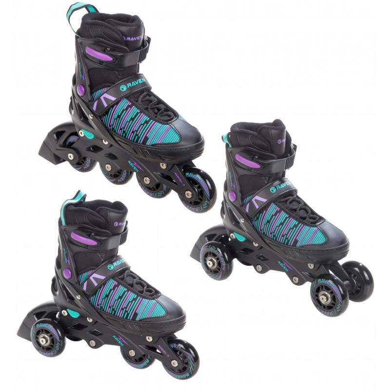 Inline Skates Raven Cande Black/Mint/Violet