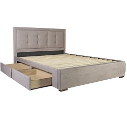 Bed DUKE 160x200cm, beige