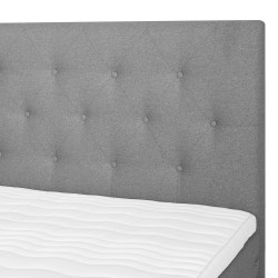 Кровать LEONI 160x200см, с матрасом, серый