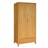 Шкаф CHAMBA с 2 дверцами и 1 выдвижным ящиком, 90x58xH198см, дерево  шпон дуба, цвет  натуральный