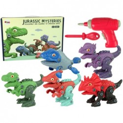 Dinosaur Disassembly Set 5 Pieces Accessories Battery Drill
