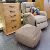 Recliner armchair BARRY with lifting mechanism, beige
