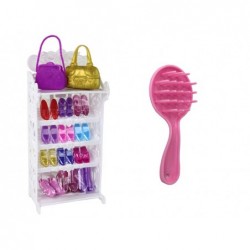 Children's Doll Long Blonde Hair Wardrobe Shoes Dresses Accessories