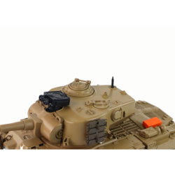 RC Tank 1:18 Cannon Smoke Shield Sounds Light Brown