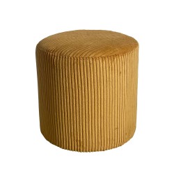 Ottoman INES D41xH40,5cm, yellow