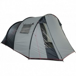 Tent Ancona 5, lightgrey/darkgrey/red