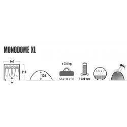 Tent Monodome XL, pearl
