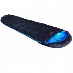 Спальный мешок TR 300, левый, антрацит/синий, ТМ High Peak