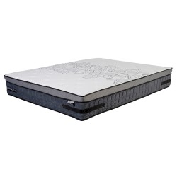 Bed CELINE 160x200cm, with mattress HARMONY DELUX, greyish beige