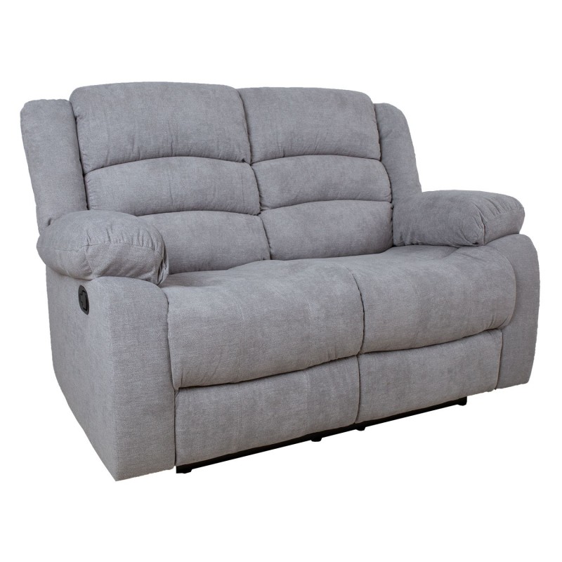 Recliner sofa MALINA 2-seater, light grey