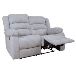 Diivan MALINA 2-kohaline manuaalne recliner, helehall