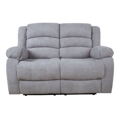 Diivan MALINA 2-kohaline manuaalne recliner, helehall