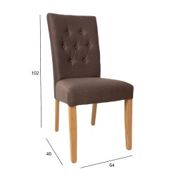 Chair QUEEN brown