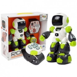 Robot Remote Controlled by Infrared Watch Sound Light Recording Green