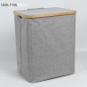 Laundry basket MAX GREY 45x36xH54cm, light grey