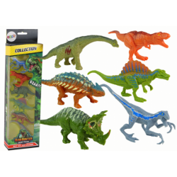 Set of Dinosaur Figures Different Types 6 Pieces