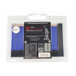 Artistic Set for Sketching and Drawing Charcoal Pencils 26 pcs.