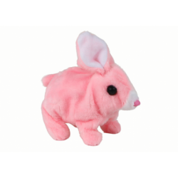 Walking Bunny Interactive Toy Short Hair Pink