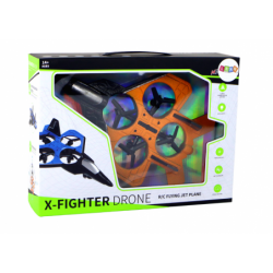 RC Drone Plane Orange Fighter Remote Controlled Pilot